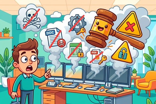 Cảnh báo khẩn: Hàng loạt web "lậu" đóng cửa, doanh nghiệp đối diện án phạt nặng nếu tiếp tục dùng phần mềm không bản quyền