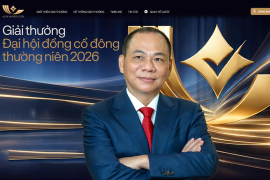 Top 3 lãnh đạo bứt tốc nghẹt thở tại cuộc đua AGM Awards 2026: Liệu tỷ phú Phạm Nhật Vượng có giữ vững ngôi đầu?