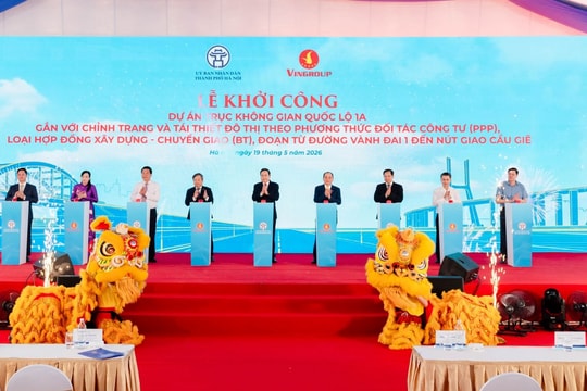 Khởi công dự án mở rộng quốc lộ 1A đoạn từ vành đai 1 đến nút giao Cầu Giẽ - kiến tạo trục giao thông hiện đại bậc nhất Việt Nam