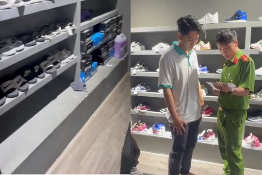 Đột kích 3 cửa hàng kinh doanh, công an tịch thu 1.412 đôi giày, dép giả mạo nhãn hiệu Nike, Adidas: Nguyễn Trần Việt Hoàng SN 1993 bị khởi tố