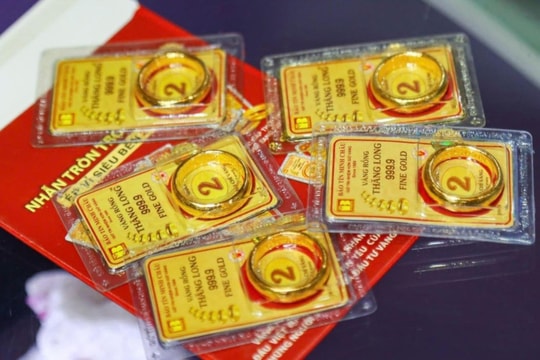 Giá vàng nhẫn trơn, vàng miếng sáng 21/5