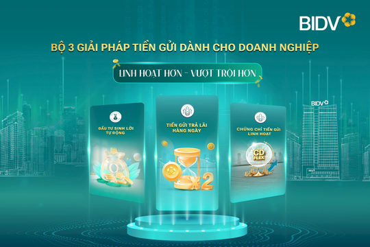 BIDV cung cấp giải pháp tiền gửi vượt trội cho doanh nghiệp