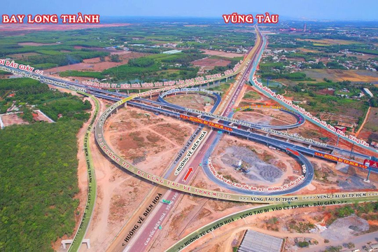 Chỉ vài ngày nữa, "siêu nút giao" đa tầng phức tạp kết nối 2 cao tốc hơn 57.000 tỷ với sân bay Long Thành sẽ được thông xe toàn bộ 