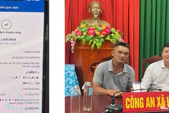 Công an kiểm tra giao dịch 11 triệu đồng của Nguyễn Nguyên Thiện