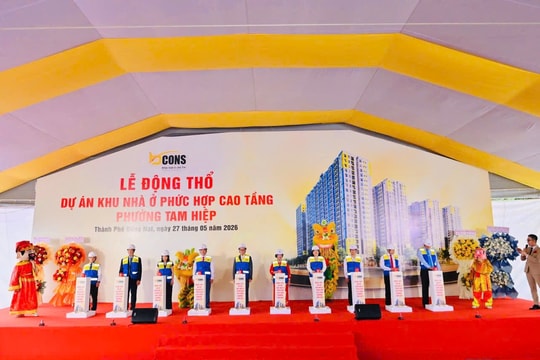 Tập đoàn Bcons động thổ khu nhà ở cao tầng hơn 2.800 căn tại Đồng Nai
