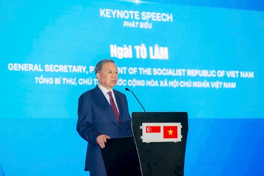Tổng Bí thư, Chủ tịch nước Tô Lâm: Hợp tác công nghệ sẽ trở thành một trụ cột quan trọng trong quan hệ Việt Nam - Singapore