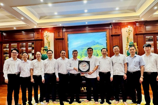 Vinachem làm việc với Tập đoàn Hateco về cung ứng sản phẩm cho dự án "siêu cảng" 1,7 tỷ USD
