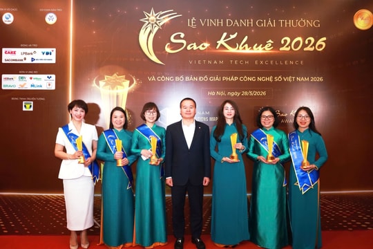 6 giải pháp ngân hàng số của BIDV đạt giải Sao Khuê 2026