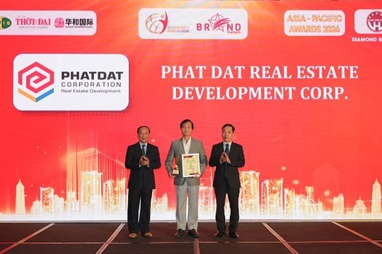 Phát Đạt (PDR) nhận giải Top 10 Thương hiệu Tiêu biểu Châu Á - Thái Bình Dương 2026