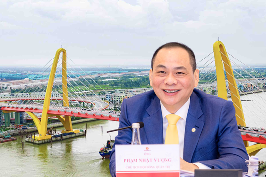 Cây cầu 2.300 tỷ do Vingroup của tỷ phú Phạm Nhật Vượng đầu tư, sở hữu kỷ lục chưa từng có về tốc độ xây dựng công trình bắc qua sông Cấm
