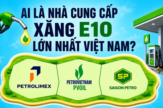 Cần 1 triệu m3 xăng E10 mỗi tháng, ai là nhà cung cấp lớn nhất Việt Nam?