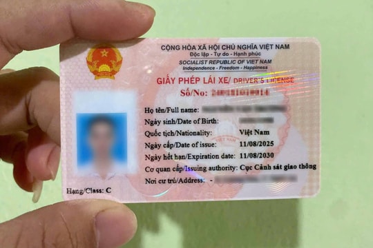 Thông tin liên quan đến giấy phép lái xe, tất cả người dân chú ý ngay
