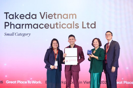 Takeda Việt Nam được vinh danh 'nơi làm việc tốt nhất Việt Nam 2026' 
