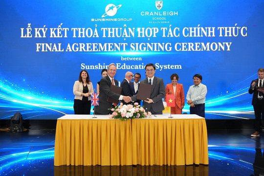 Trường Cranleigh (Vương quốc Anh) chính thức gia nhập thị trường Việt Nam thông qua hợp tác chiến lược với Sunshine Group