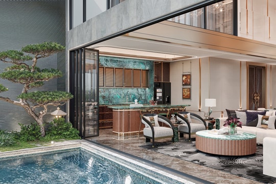 Hiếm thấy trên thị trường: một dự án Sunshine có đến 100% Sky Villas có bể bơi, sân vườn và thang máy riêng