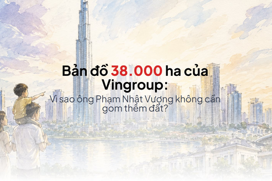 Bản đồ 38.000 ha đất trong tay Vingroup: Lớn hơn cả 1 quốc đảo, bằng 190 lần diện tích 1 đất nước ở Tây Âu