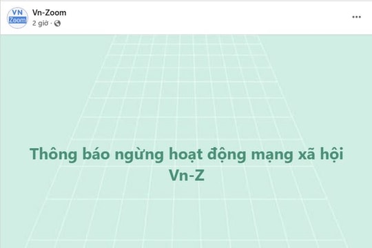 VN-Zoom dừng hoạt động mạng xã hội sau cáo buộc vi phạm bản quyền