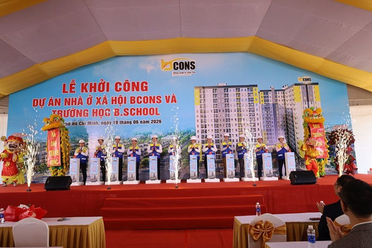 Bcons khởi công dự án nhà ở xã hội hơn 800 căn tại phường Tân Uyên, TP.HCM