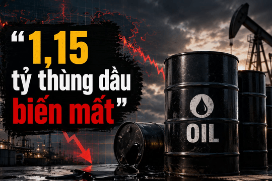 Thế giới mất 1,15 tỷ thùng dầu chỉ trong 4 tháng