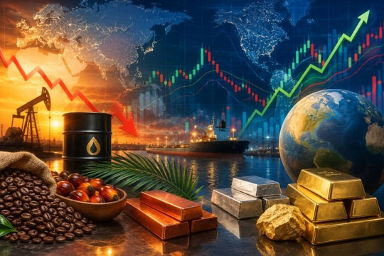 Thị trường ngày 20/6: Dầu giảm mạnh trong tuần vì tín hiệu hạ nhiệt Trung Đông, vàng lao dốc, đồng và cà phê chịu áp lực từ USD mạnh