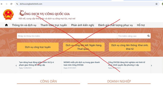 Công an cảnh báo gấp tất cả người dân truy cập “dichvuconghanhchinh.com”