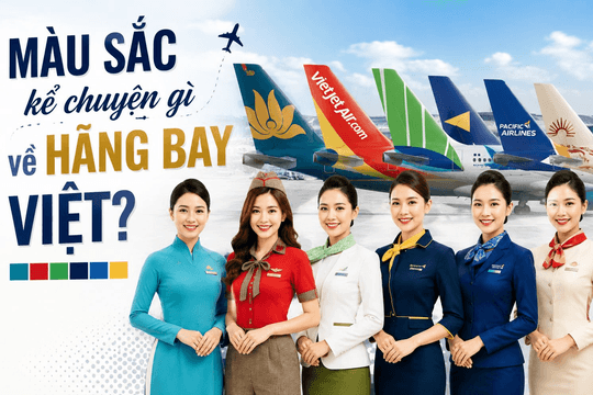 'So găng' đồng phục tiếp viên các hãng hàng không Việt: Vì sao Vietnam Airlines chọn xanh ngọc, Vietjet gắn với màu đỏ?