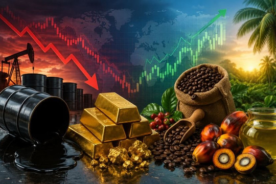 Thị trường tuần qua 15-20/6: Dầu lao dốc gần 9%, vàng nối dài chuỗi giảm, cà phê và dầu cọ đi ngược chiều