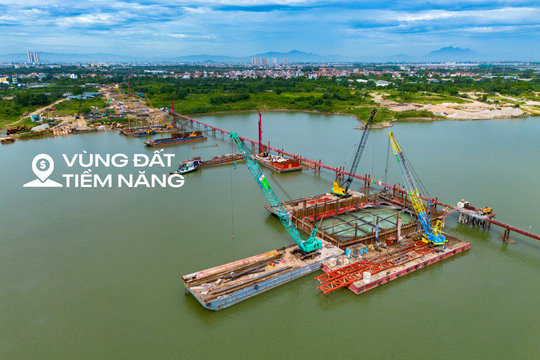 Cận cảnh cây cầu hơn 7.300 tỷ, có trụ tháp hình cánh chim cao bằng toà nhà 25 tầng, dự kiến hoàn thành vào năm sau ở Hà Nội