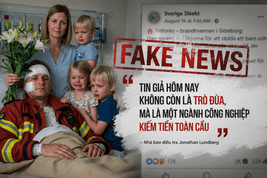 ‘Tin giả đã trở thành một ngành công nghiệp toàn cầu’: Lời cảnh tỉnh từ một nhà báo Thụy Điển sau vụ bức ảnh AI hút 65.000 lượt tương tác