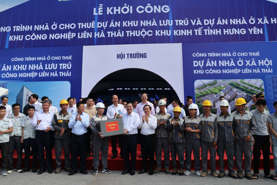 Khởi công 2 dự án nhà ở xã hội quy mô 7.840 căn hộ tại tỉnh Hưng Yên