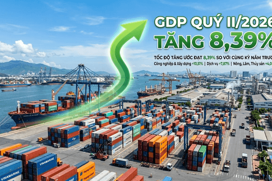 GDP quý II/2026 đạt mốc tăng trưởng 8,39%