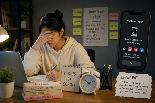 Đọc một trang sách còn khó hơn xem 100 video ngắn: Ngày càng nhiều người trẻ thử "cai dopamine" để cứu não