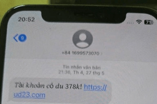 Công an thông báo đến tất cả người dân nhận được tin nhắn SMS có nội dung sau