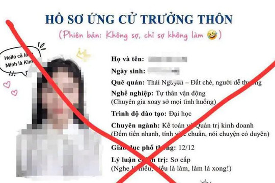 Trend “ứng cử trưởng thôn” có thể bị phạt tới 30 triệu đồng, công an cảnh báo khẩn tới tất cả người dân