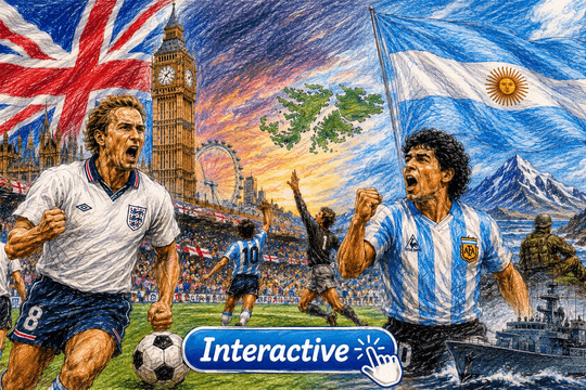 Duyên nợ "ngập đầu" giữa Anh và Argentina cùng lần đầu của Messi