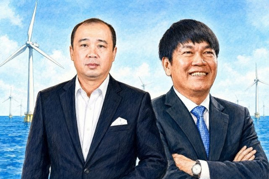 Đại gia Khoa “khàn” bắt tay tỷ phú Trần Đình Long muốn làm dự án điện gió 1,5 triệu tỷ đồng