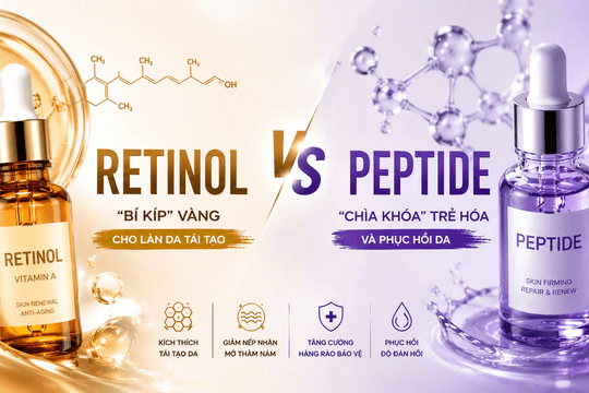 Peptide đang soán ngôi Retinol: Bước tiến mới của ngành làm đẹp hay chiêu marketing?