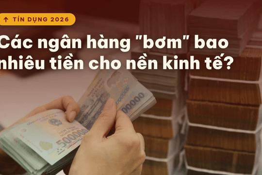 Các ngân hàng đang "bơm" bao nhiêu vốn cho nền kinh tế?
