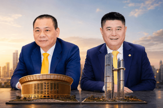 1 thập kỷ 'nằm chờ' của bầu Thụy đến ngày Tòa tháp đôi cao nhất thế giới ﻿nối thẳng đến Sân vận động lớn nhất thế giới của Vingroup