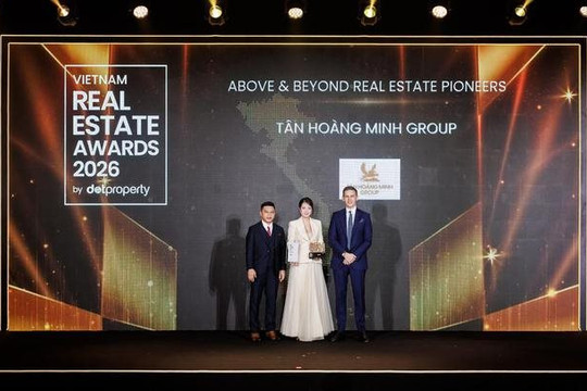 Giải mã lý do Tân Hoàng Minh giành giải tại Dot Property Vietnam Real Estate Awards 2026
