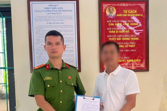 Phát hiện giao dịch chuyển 380 triệu đồng là giả, người đàn ông báo công an