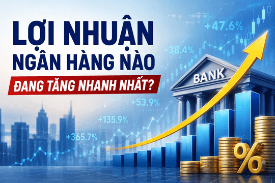 Những ngân hàng đang tăng trưởng lợi nhuận nhanh nhất: Nhiều nhà băng tăng theo cấp số nhân, xuất hiện mức lãi cao nhất lịch sử 
