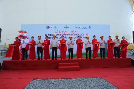 Năng lực tồn chứa dầu thô của NMLD Dung Quất tăng thêm 12,5%