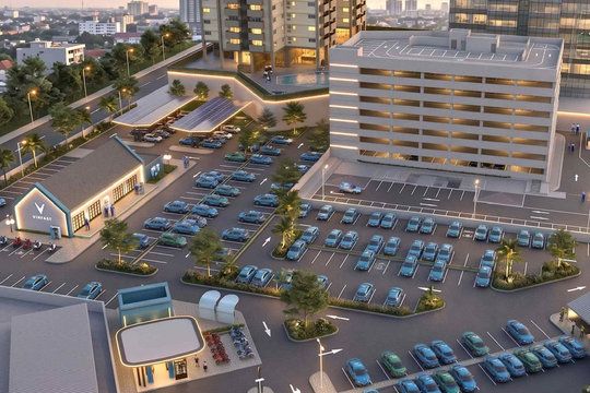 Ông Phạm Nhật Vượng xây tổ hợp trạm sạc 8.747 m² tại Indonesia