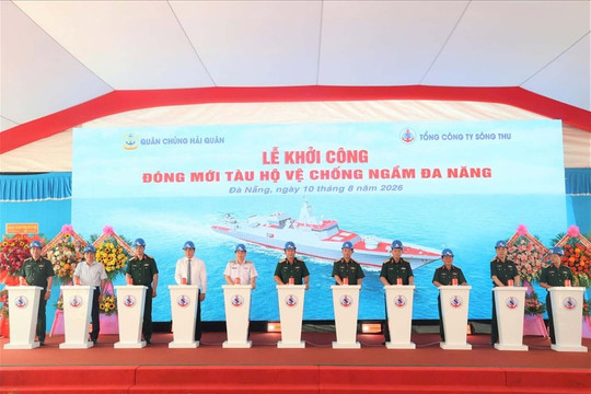 Một doanh nghiệp quân đội Việt Nam tự đóng mới tàu chiến đấu có quy mô lớn nhất, hiện đại nhất từ trước đến nay 
