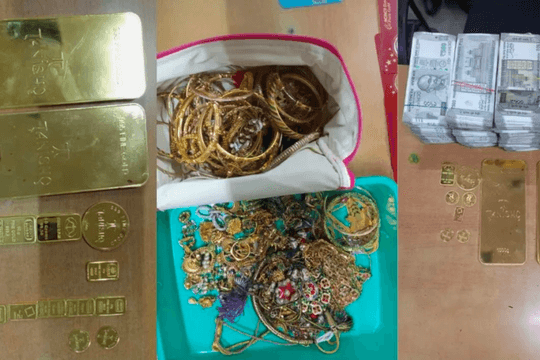 Tịch thu 17 kg vàng trị giá hơn 26 tỷ đồng cùng 21 tỷ tiền mặt, nhiều tài sản trong 7 két sắt của một cựu nhân viên đường sắt Ấn Độ