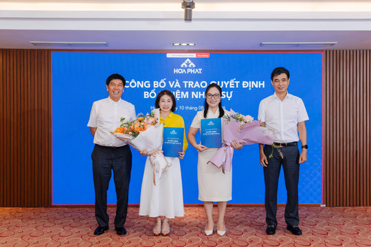 2 nữ cán bộ làm việc hàng chục năm tại Hòa Phát được thăng chức vào Ban Giám đốc, ông Trần Đình Long nhắc một điều phải được "giữ như con ngươi của mình"