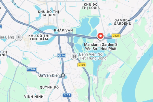 Hòa Phát của ông Trần Đình Long sắp làm dự án 1.000 căn hộ ở ngay gần công viên Yên Sở  với tên gọi Mandarin Garden 3