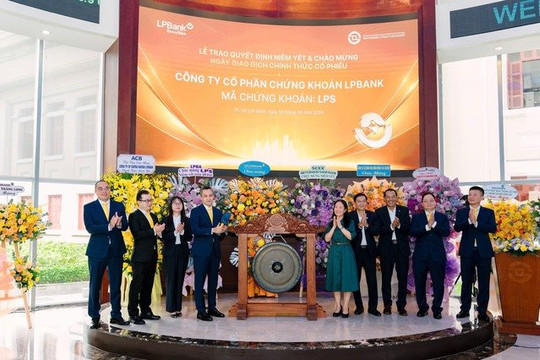 Hơn 1,4 tỷ cổ phiếu LPS chính thức lên HoSE, Chứng khoán LPBank gia nhập nhóm vốn hóa lớn nhất ngành