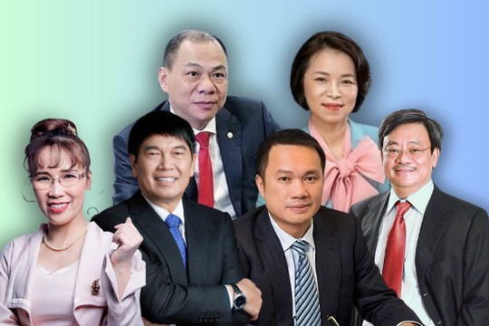 Tài sản vợ chồng tỷ phú Phạm Nhật Vượng chiếm gần 3/4 Top 20 người giàu nhất sàn chứng khoán Việt Nam 